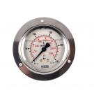 Pressure gauge 250 bar flange 63mm 1/4 "