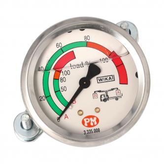 Wika pressure gauge; PM 3.335.008 with G 1/4 "rear connection; NS 63mm