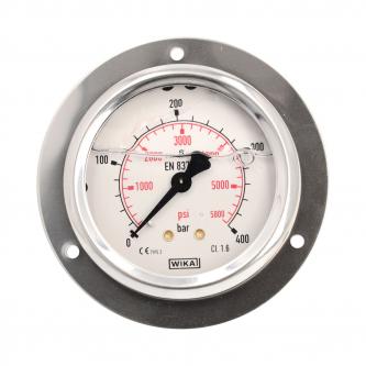 Wika pressure gauge with G 1/4 "rear connection; 0-400 bar; NS 63mm