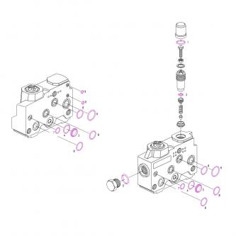 Bosch SB12 manifold seal kit